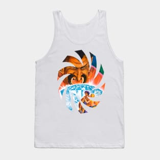 Diamond Face Retro Fantastic Scifi Fantasy Comic Funny Old Popart Vintage Tank Top